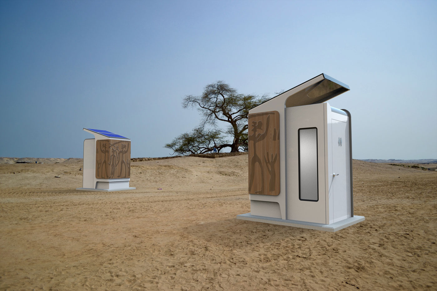OCTO at Bahrain's Tree of Life, off-grid desert