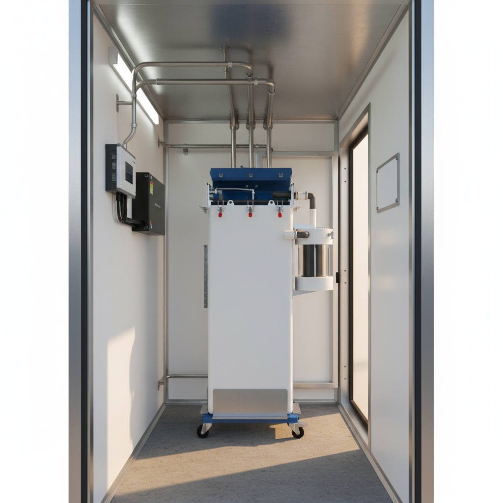 OCTO Nano in a mobile cabin service compartment
